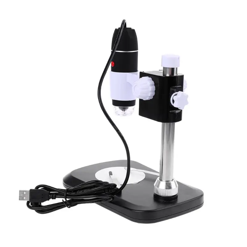 

1600X 8 LED Digital Microscope USB Endoscope Camera Magnifier Electronic Monocular Microscope with Stand