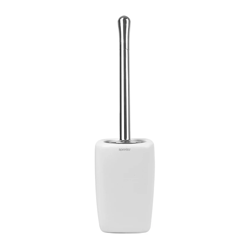 

Fashion Black Toilet Brush Holder Bathroom Ceramic Silicone Toilet Brush Set Without Punching Brosse Wc Home Items DH50MTS