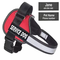 dog harness personalized id custom patch no pull reflective breathable adjustable pet harness for small large petdog accessories