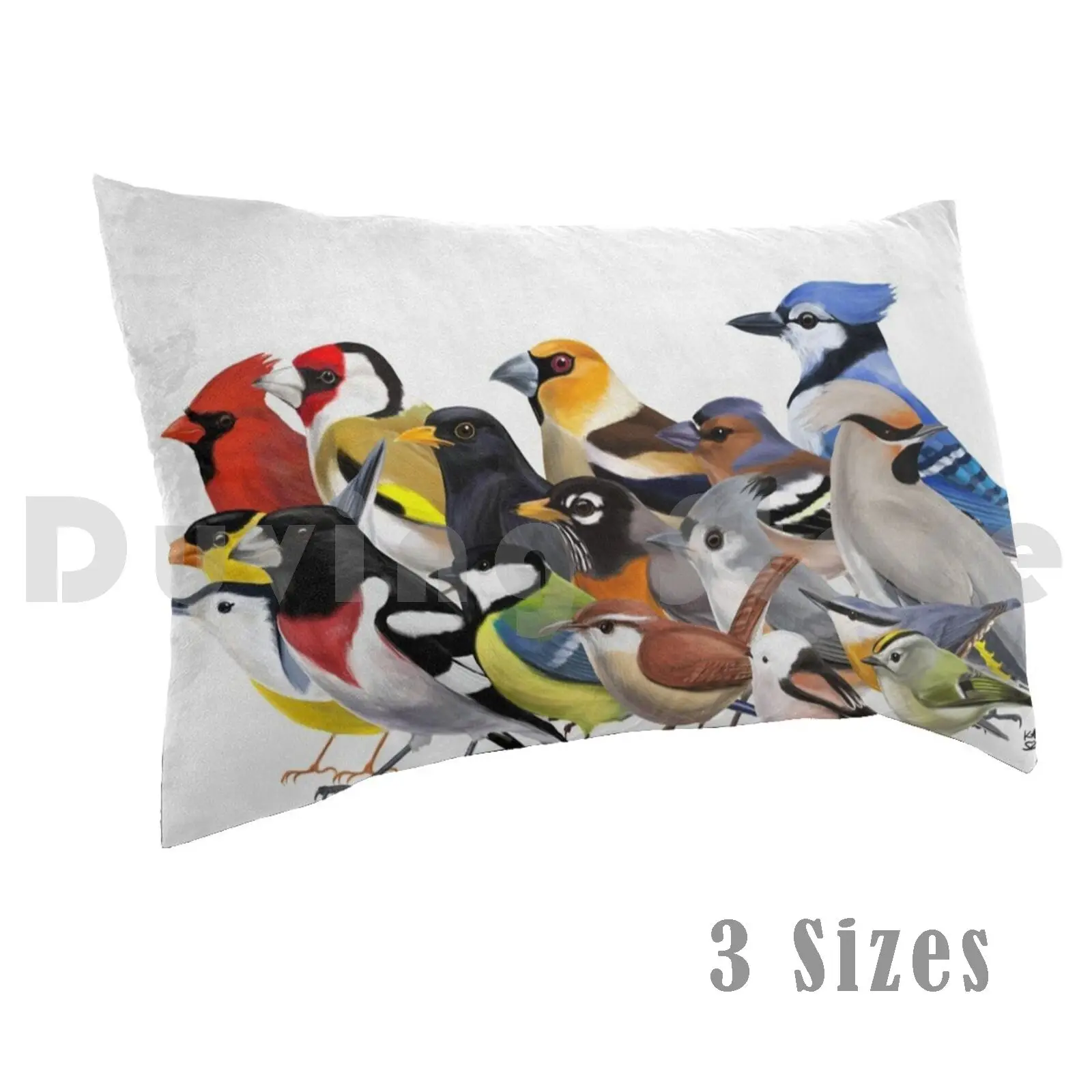 

Year Of The Bird-Birds Of North America And Europe Pillow Case Printed 50x75 Bird Birding Ornithology Nature