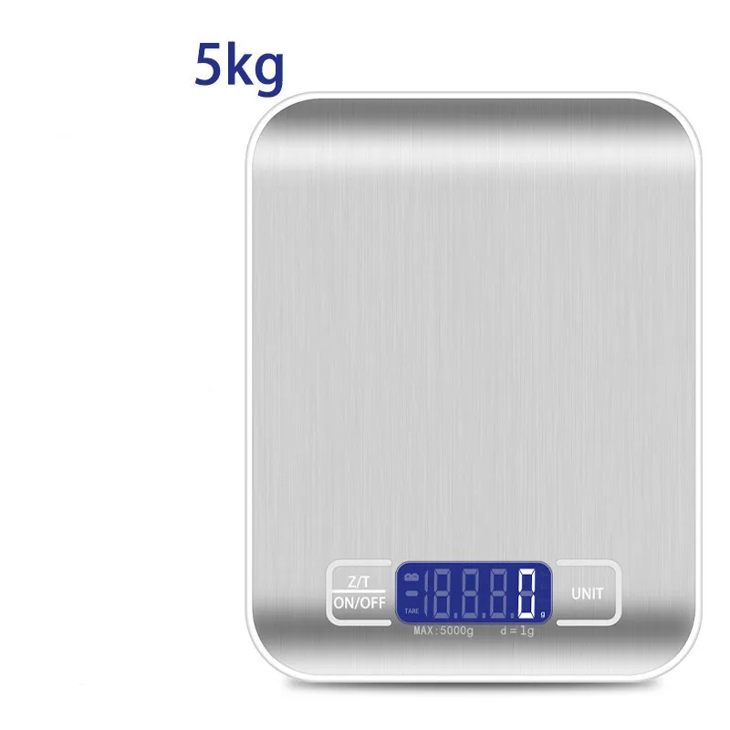 Электронные кухонные весы прибор для измерения массы 5/10 кг из нержавеющей стали