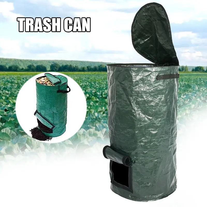 

Reuseable Garden Leaf Waste Can Yard Compost Bin for Fruit Kitchen Waste Grower SER88