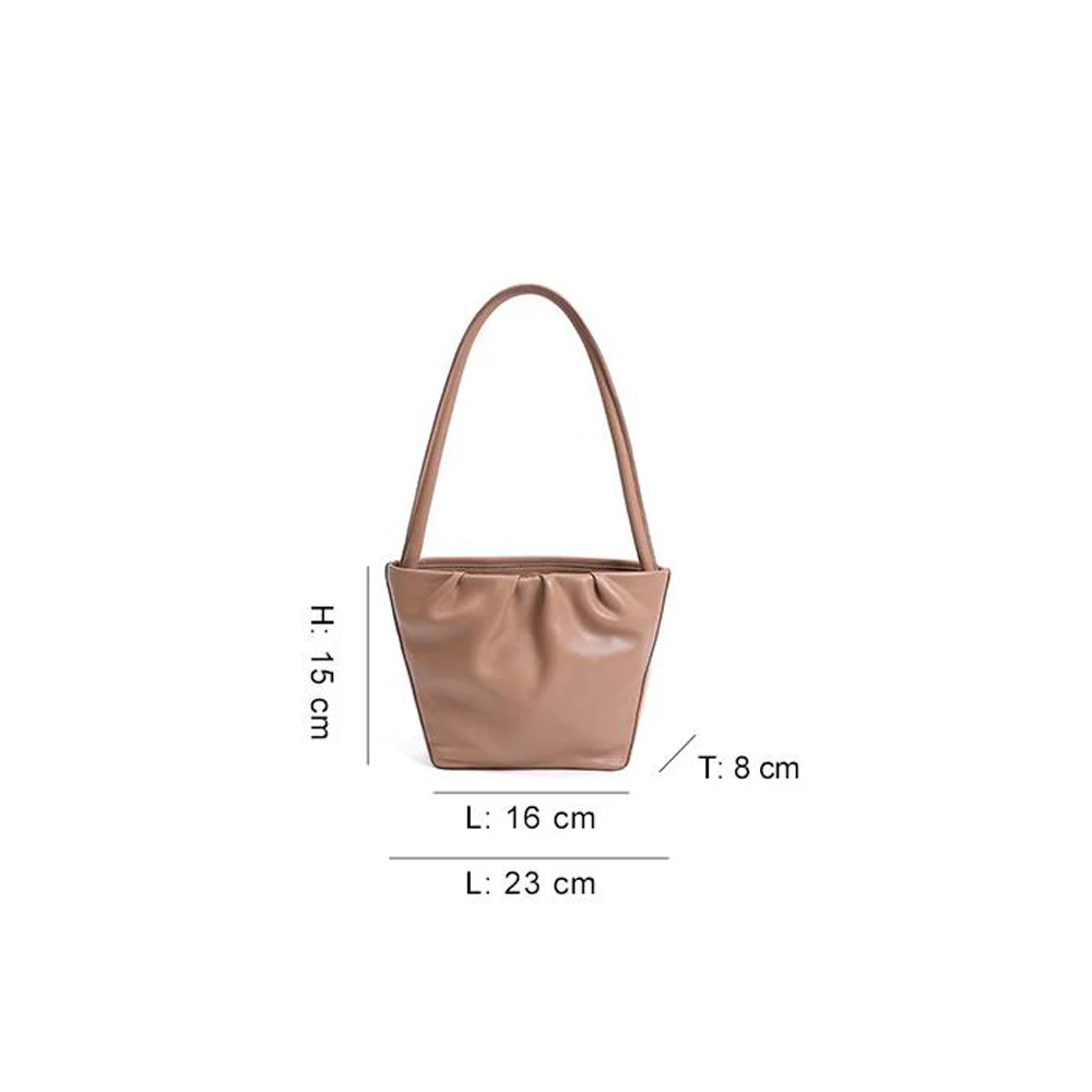

Fashion Soft Sheepskin Handbag Natural Leather Women's Candy Shoulder Bags Ladies Purse Female Spring Candy Color Bolsa Handbag