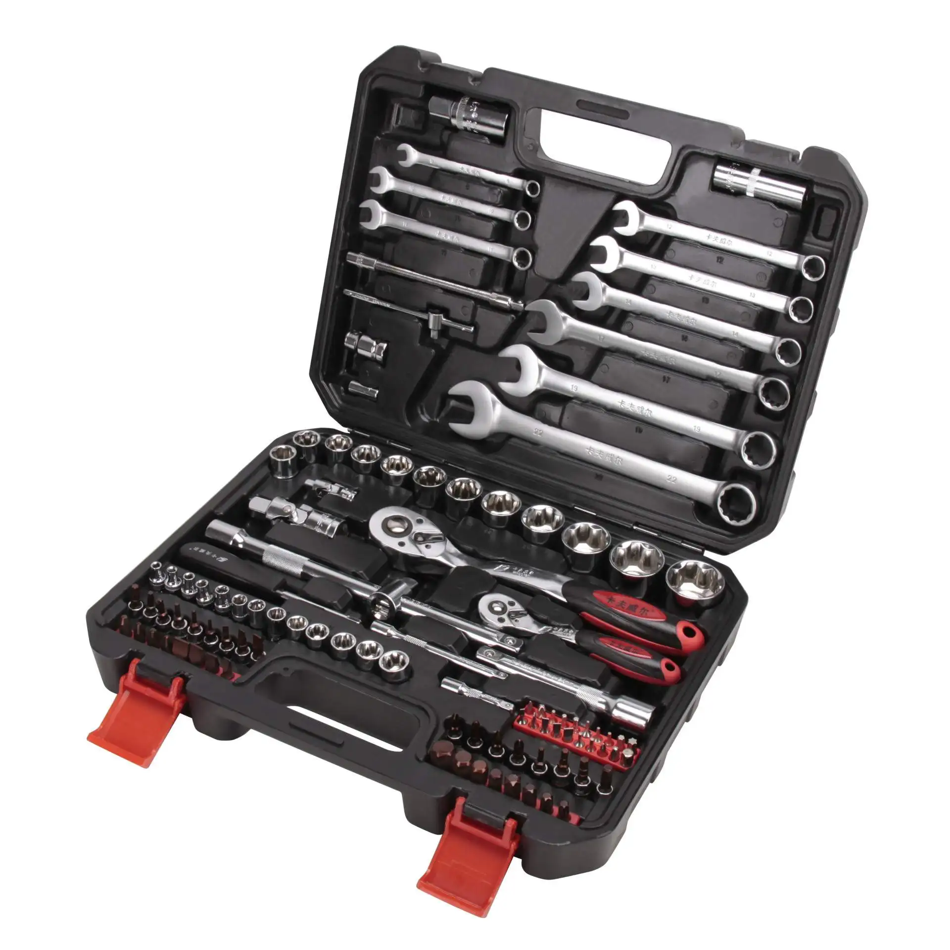 

103PCS 6.3MM 12.5MM Chrome Vanadium Steel Manual Dual-use Wrench Socket Bit Ratchet Wrench Combination Auto Repair Hardware Tool