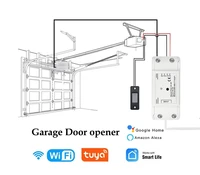 tuya smart wifi opener opening controller for garage door gate electric motorradio rf433 mhz alexa google home remote control