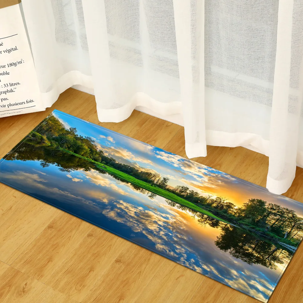 

Nordic Entrance Doormat Simplicity Kitchen Bedroom Carpet Bathroom Anti-Slip Floor Hallway Balcony Rugs 3D Pattern Tatami Mats