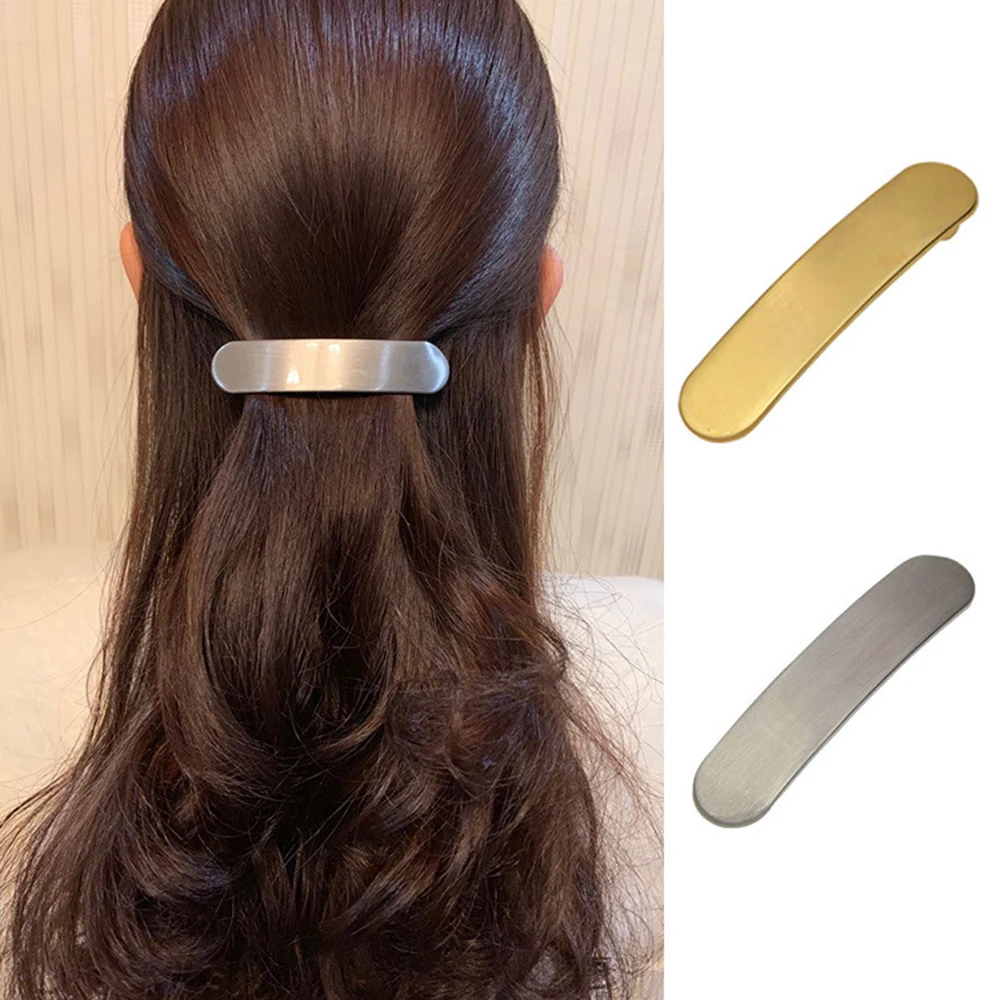 

Gold Silver Color Metal Hairpin For Women Punk Geometric Hair Clips Hairwear Bridal Fashion Jewelry Accessories