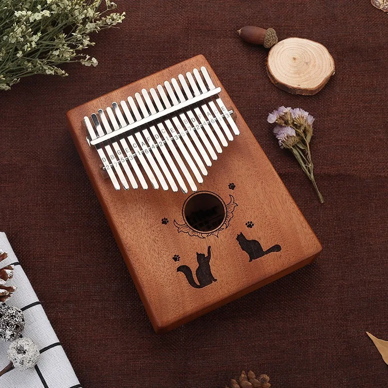 

17-Key Thumb Piano Children's Kalimba African Pocket Wooden Musical Instrument Kalimba Thumb Piano