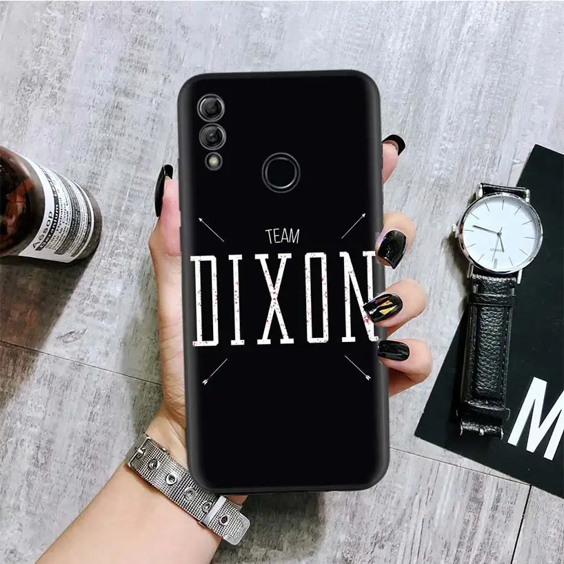 Ходячие мертвецы TWD черная крышка чехол для телефона для huawei Y9 Y5 Y6 Y7 Honor 10 9 Lite 9X8X8 S 8A фотоаппаратов моментальной печати 7S 7A 10i 20i V20 Coque Капа