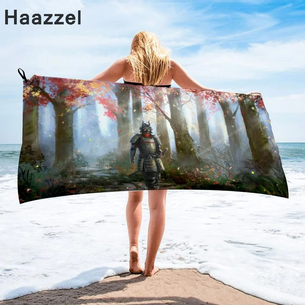 Японское банное полотенце из микрофибры самурая пляжное женская шелковая