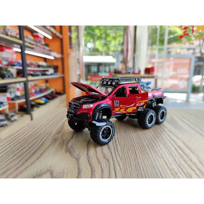 

Welly New Car Pickup Truck Metal Mercedes Benz X-Class Model Car Alloy Toy Car For Kids Crafts Decoration Collection