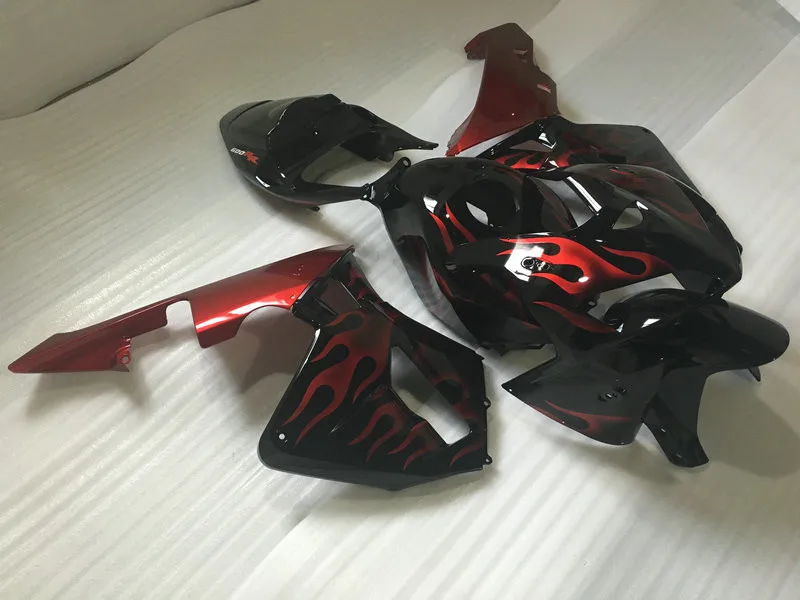 Комплект обтекателей для мотоцикла HONDA CBR600RR F5 05 06 CBR 600RR 600 RR 2005 2006 ABS Красный Пламя