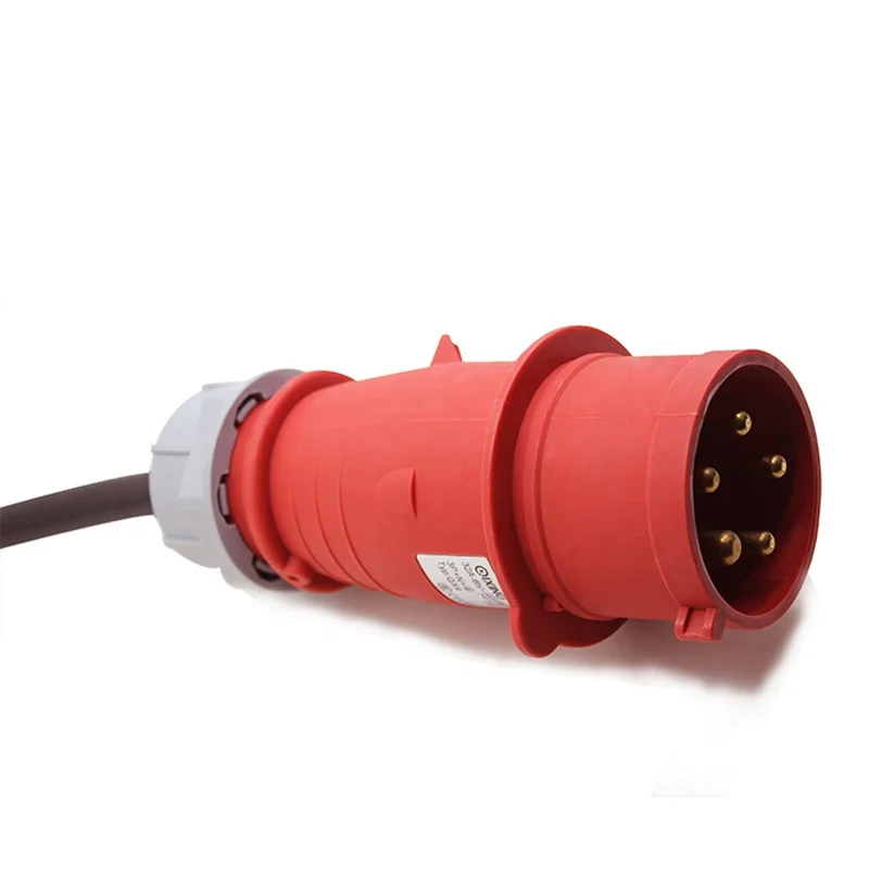 22 кВт ev зарядка портативный evse Тип 2 штекер Регулируемый 10A 16A 24A 32A 5 м черный кабель для электрического автомобиля дома зарядное устройство
