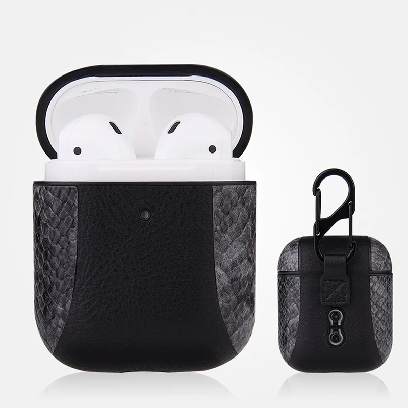 IKSNAIL Airpods Чехлы для Apple Airpod 1/2 кожаный ремешок с пуговицами чехол для наушников Наушники airpods кожаный чехол Аксессуары