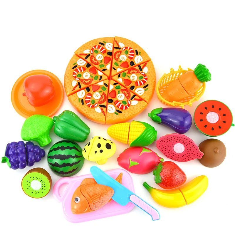 

24psc New Creative Children's Play House Simulation Toy Fruit Cut Fruit Fruit Children's Kitchen Toy Set Birthday Gift
