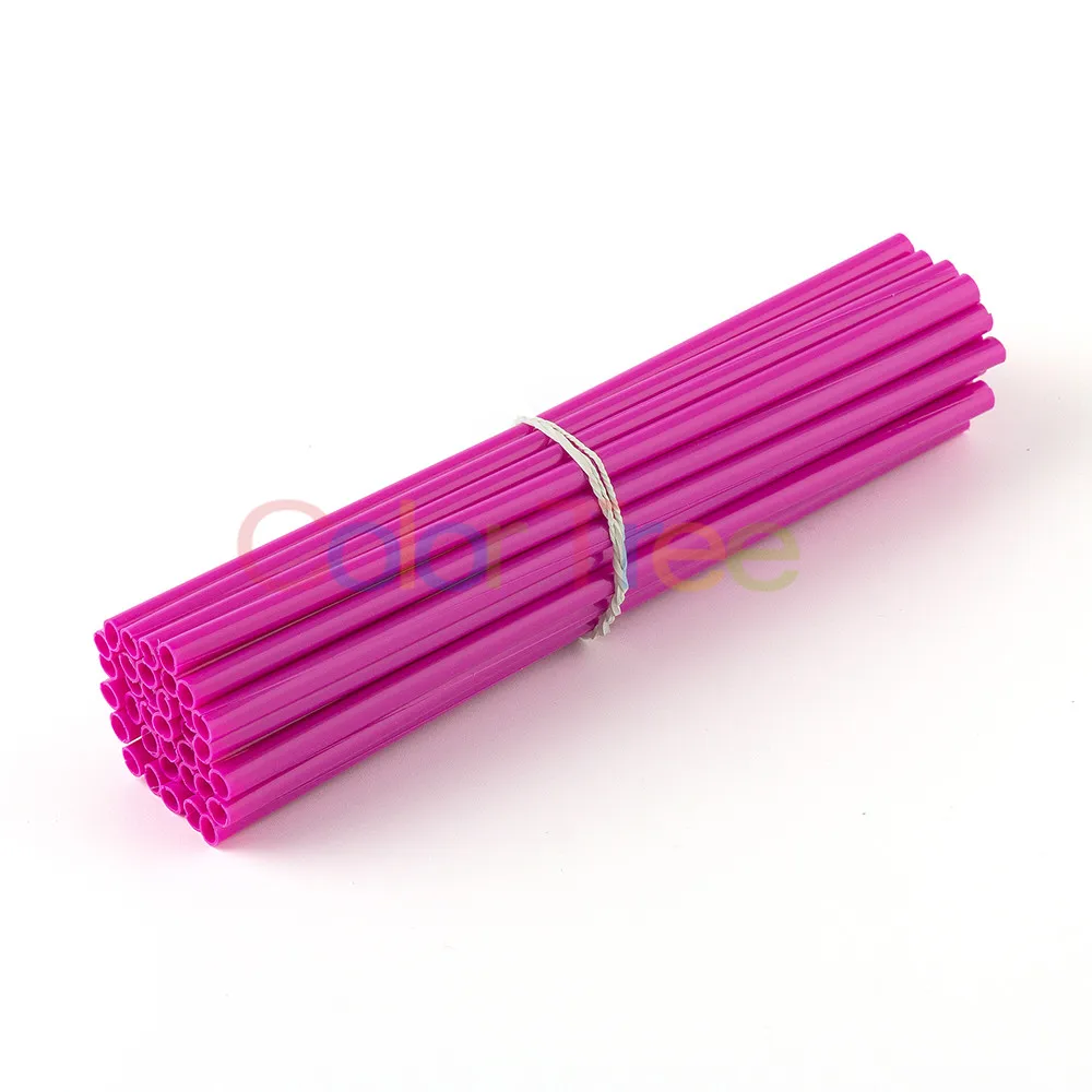 Purple 36 шт./упак. велосипед дорожный велосипед Защита комплект для обертывания колеса протектор спиц Красочные мотокросса диски накладки колеса протектор - Цвет: Purple