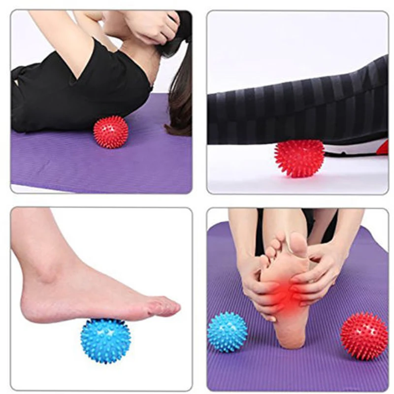 7CM 6 Color Fitness PVC Hand Massage Ball Soles Hedgehog Sensory Training Grip the Portable Physiotherapy |