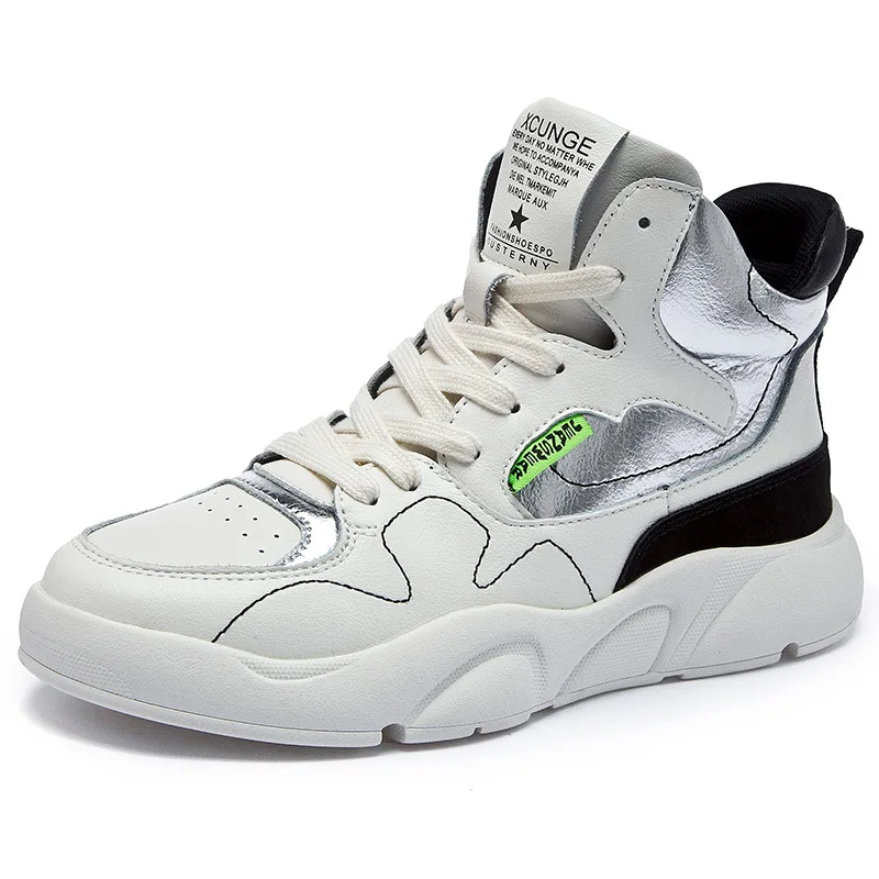 Повседневная обувь из толстого плюша с высоким берцем Удобная Вулканизированная