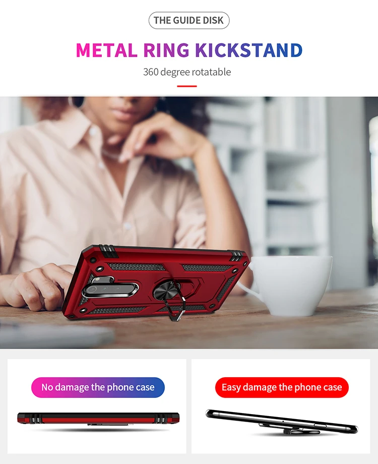 For Xiaomi Redmi Note 8T 8 Pro 7Pro Case Hard With Stand Ring Armor shockproof protective Back Cover for xiaomi redmi 8A | Мобильные