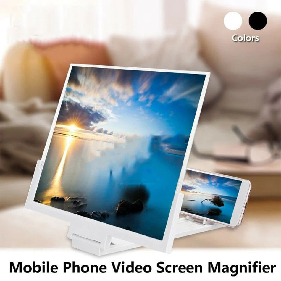 

Mobile Phone Holder Stand Screen Video Magnifier Video Amplifier Amplifying Desktop Foldable Bracket Tablet Holder Eye Protector