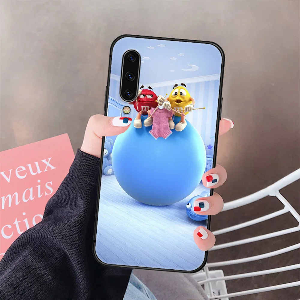 

Chocolate Candy M &M'S Phone Case Cover For Samsung Galaxy A10 A20 A30 E A40 A50 A51 A70 A71 J 5 6 7 8 S black Waterproof 3D