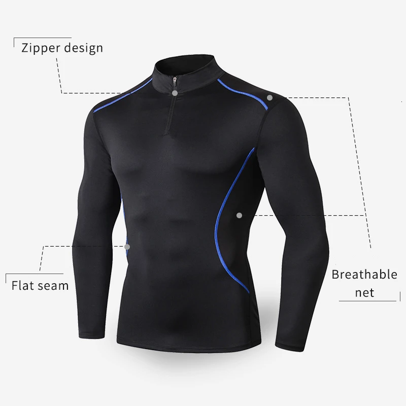 New Design Rashgard GYM Running Sport Shirt Men Quick Dry Tops Tees Fitness Workout Shirt Bodybuilding man's T-shirt