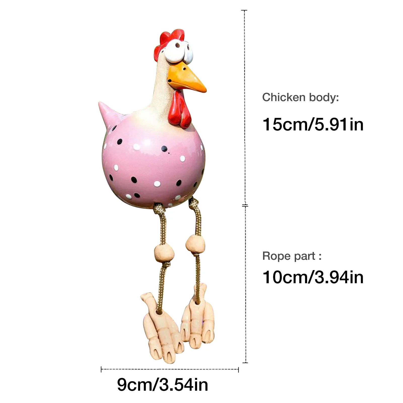 

Yard Art Decor Chicken Garden Lawn Plug Hen Rooster Ornaments Hens Bird Statues Edge Seater Indoor Outdoor Backyard Decoration