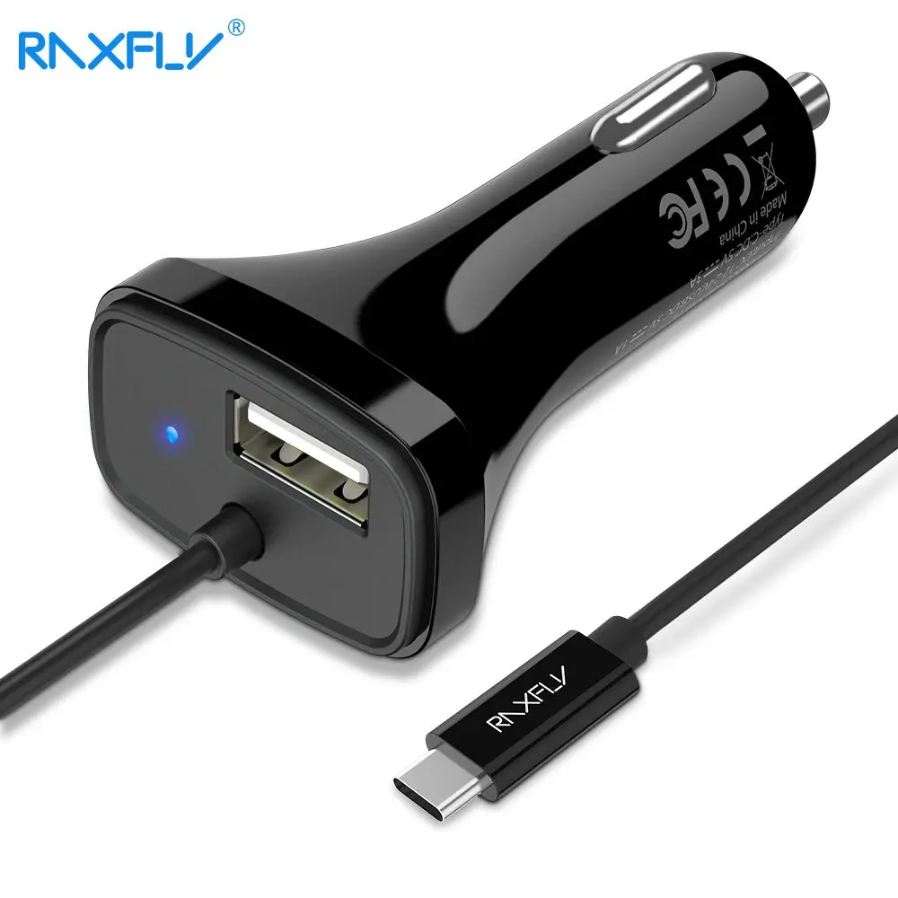Автомобильное зарядное устройство RAXFLY с USB портом 5 В 3 А|Зарядные устройства для
