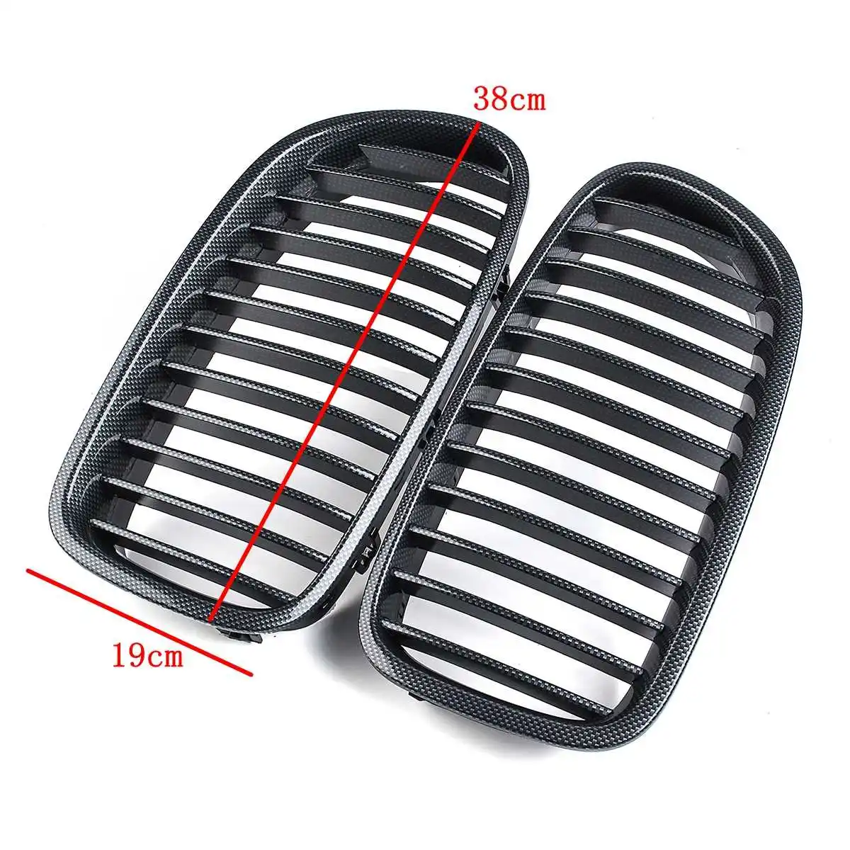 

Carbon Gloss Balck Front Kidney Grilles for BMW F18 F10 F11 5Series 2010 2011 2012 2013 2014 2015 2016 Kidney Replacement Grille