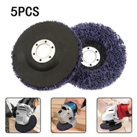 5pcs 115mm diameter cleaning strip wheel grinding abrasive disc for angle grinder paint rust grinder remover tools