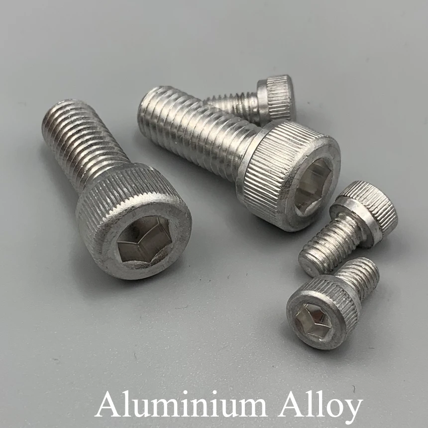 Tornillo de cabeza Allen, rosca métrica de aleación de aluminio DIN912, M6 M8 M6/M8 * 8/10/12/16/20/25/30 6061