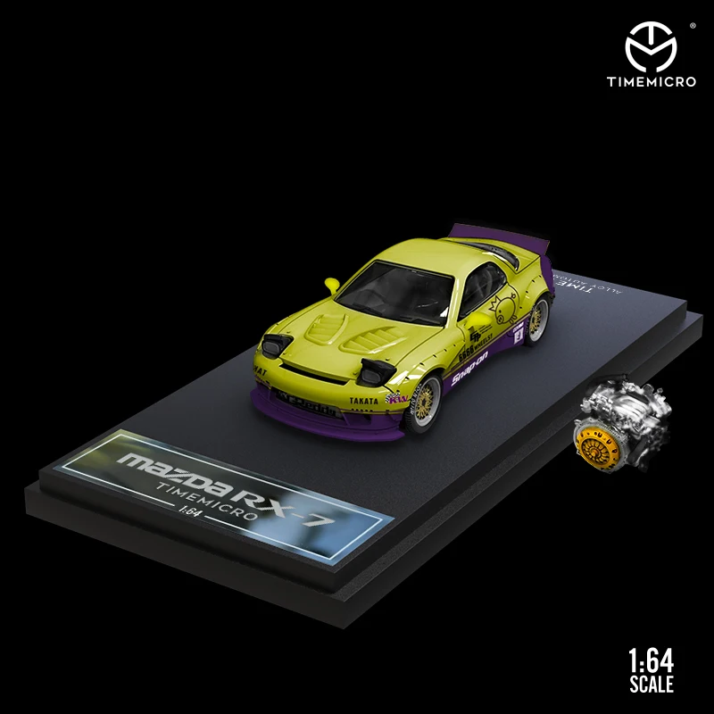TimeMicro 1:64 Mazda RX-7 Renown Snapon Ordinary/Luxury с фигуркой литая модель автомобиля | Игрушки и