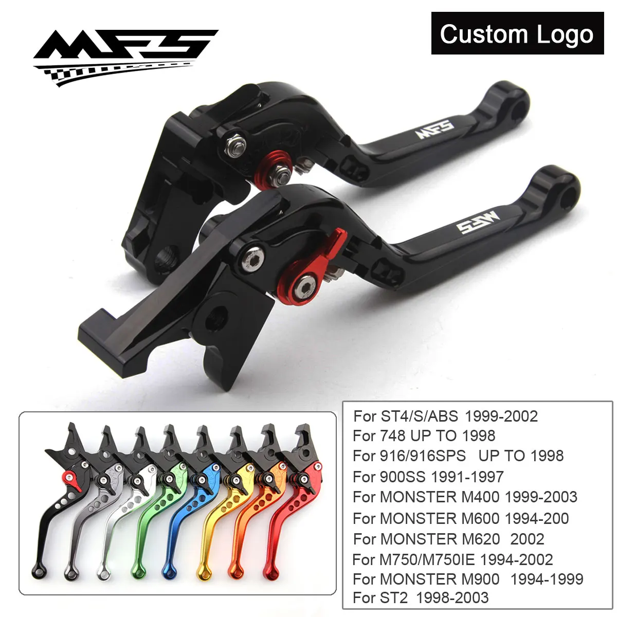 Рычаги тормозной муфты CNC для Ducati Monster M400 M600 M620 M750 M900 ST2 ST4 S/ABS 748 916 900SS рычаги тормоза