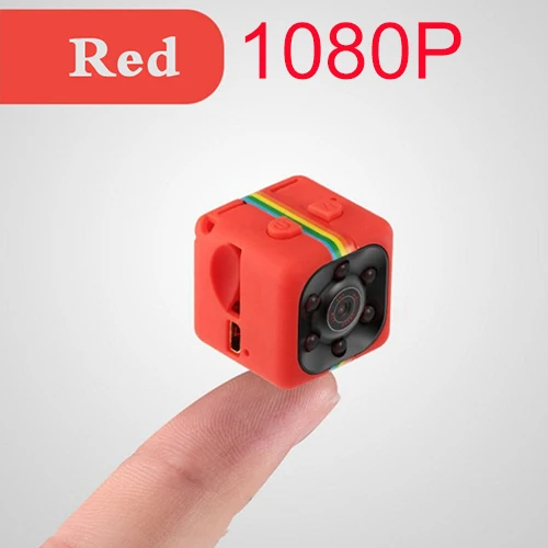 1080p Red SQ11 мини видеокамера 1080P спортивная мини-камера DV DVR монитор ночного видения микро маленькая камера видео рекордер полицейский Карманная камера sq13 - Цвет: 1080p Red