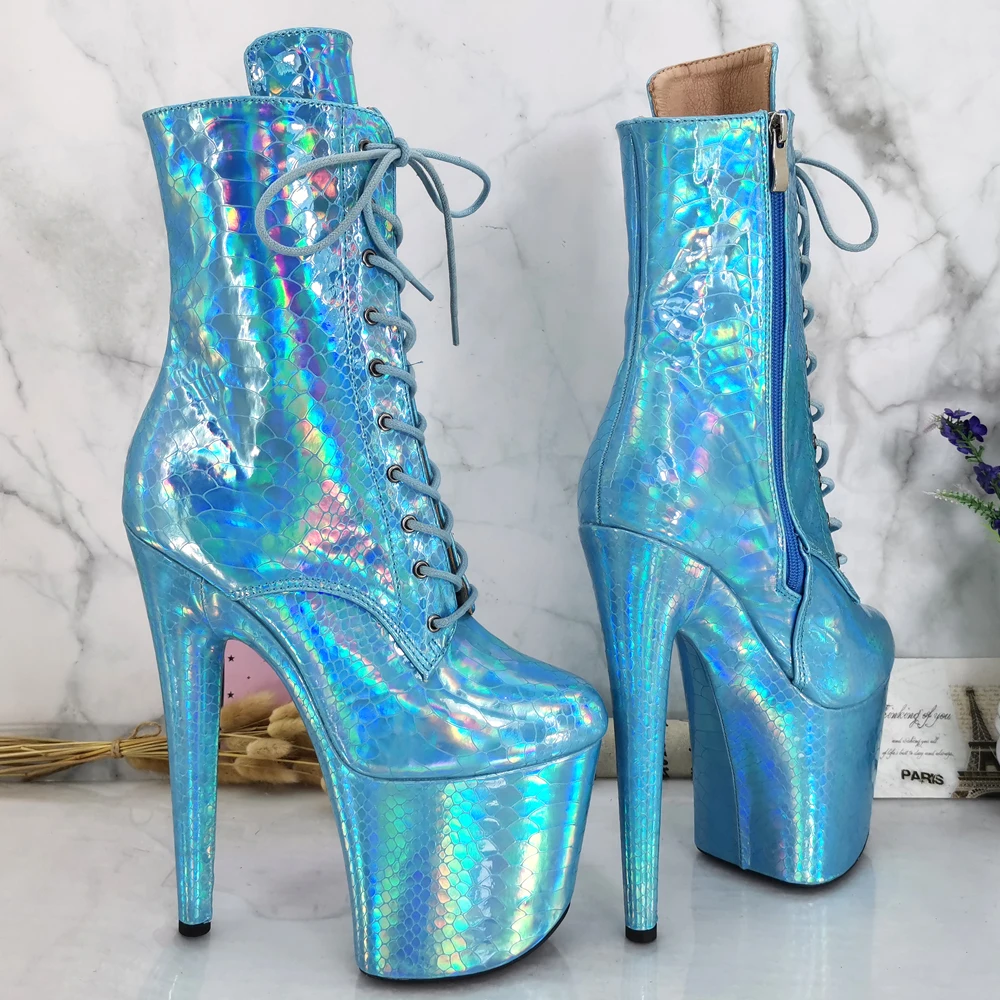 Ботинки Leecabe на платформе и высоком каблуке 20 см/8 дюймов с замкнутым носком|Обувь