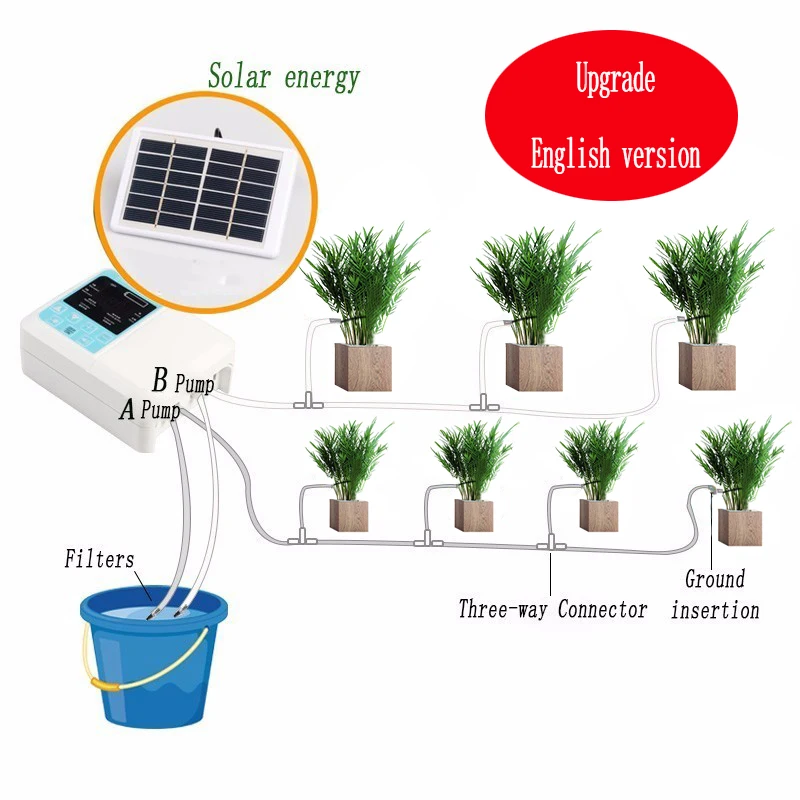 Устройство для автоматического полива сада на солнечной батарее устройство