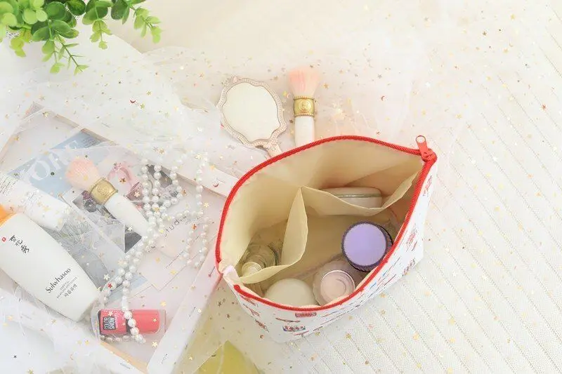 Косметички hello kitty My Melody Cinnamoroll PomPomPurin, маленькая двойная звезда, женские сумки для хранения, дорожные сумки для мытья, сумки для макияжа для девочек