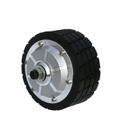 

4.5-inch DC24V300rpm 6N.M dual-shaft hub servo motor,1024 photoelectric encoder,robot AGV logistics small wheel,driver optional