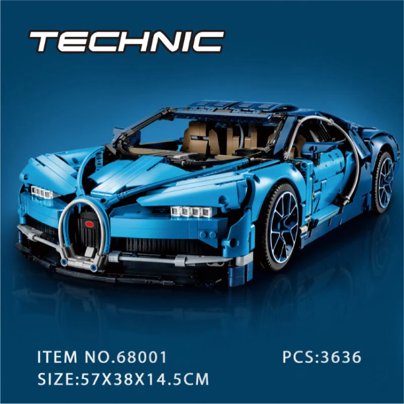 Хит продаж технология механическая группа синий Veyron спортивный автомобиль Bugattied