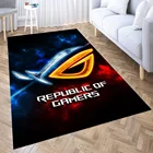 Игровые 3D ковры asus rog для комнаты, мягкие фланелевые напольные покрытия для гостиной, коврики, кухонный коврик для домашнего декора