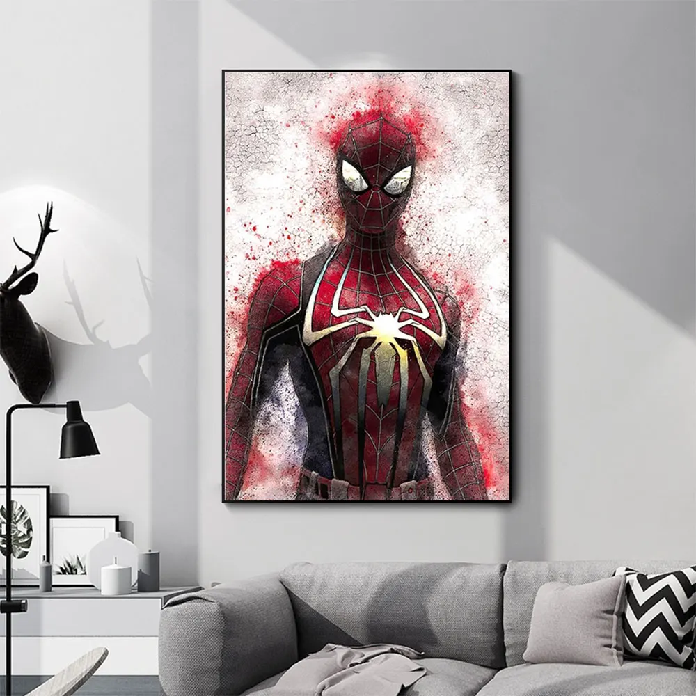 

Classic Superhero Movie Spiderman Posters Canvas Painting Wall Art Picture Spiderman Pictures Prints Living Room Bedroom Decor