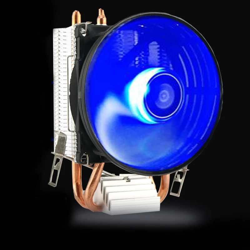 CPU Cooler Master 2 вентилятор из чистой меди с синим светильник система охлаждения PWM