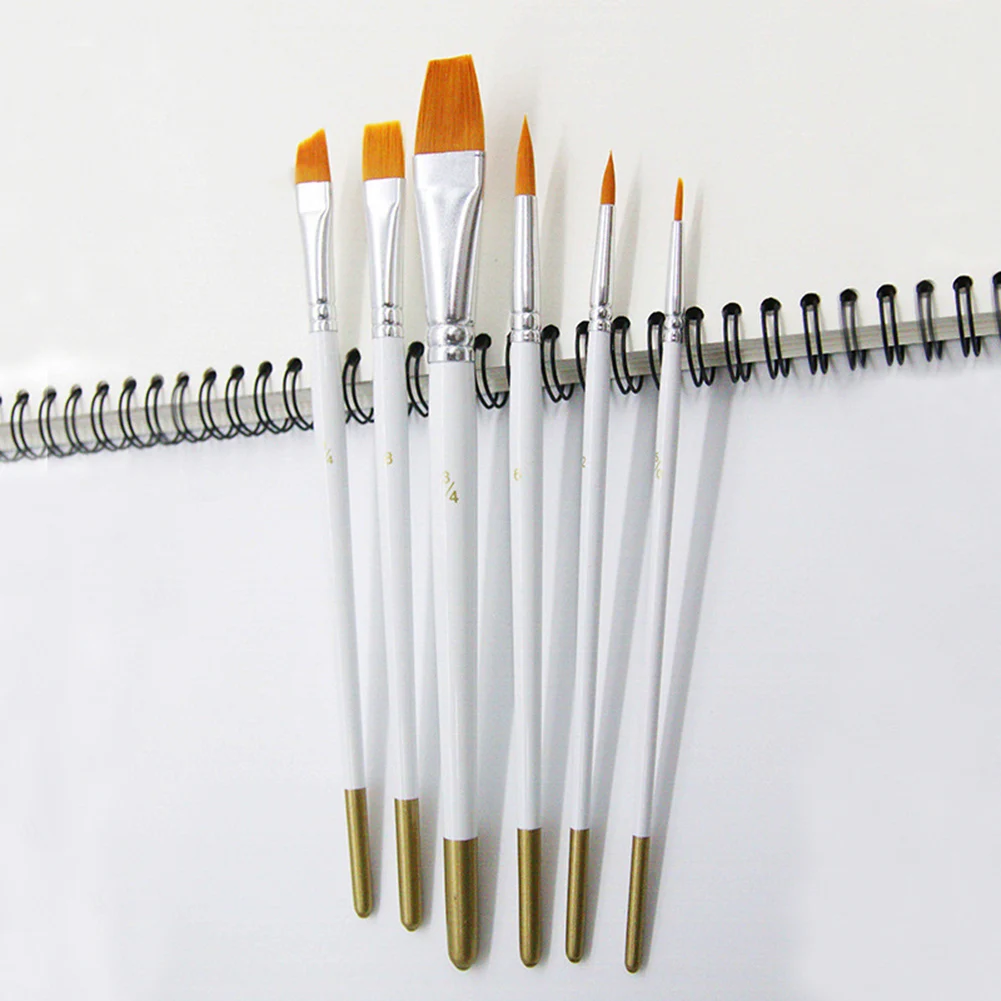 6 шт. цветные кисти ручки для рисования акварельные маркеры школьные