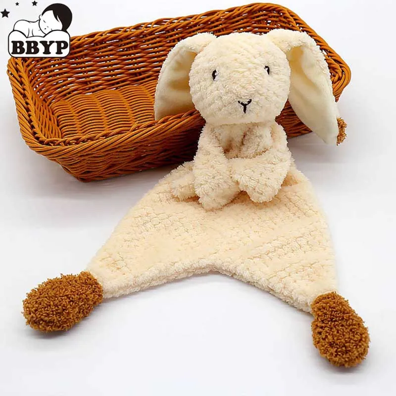 

Детское успокаивающее полотенце, нагрудник, плюшевый кролик, искусственное полотенце с колокольчиком, для новорожденных, для сна, для ухода...