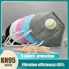 Испанская маска Frace KN95, защитная маска для лица с клапаном, респираторные маски месяц KN95, маска с фильтром с дыхательным клапаном, маски