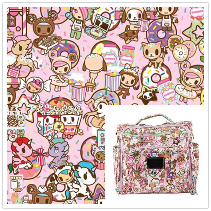 Чехол для подушки из холщовой ткани с мультяшным аниме ширина 145 см|Ткань| |