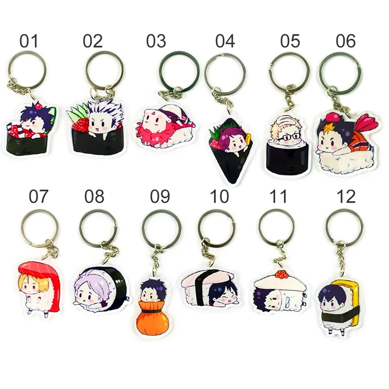 

HUNTER x HUNTER Anime Killua Zoldyck Kurapika Key Chains Two-sided Keychain Cosplay Acrylic Pendant Keyring