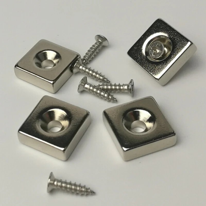 Сверхмощный неодимовый магнит N52 с потайным отверстием м3 8 шт. 15*13 5*6 мм магнитный