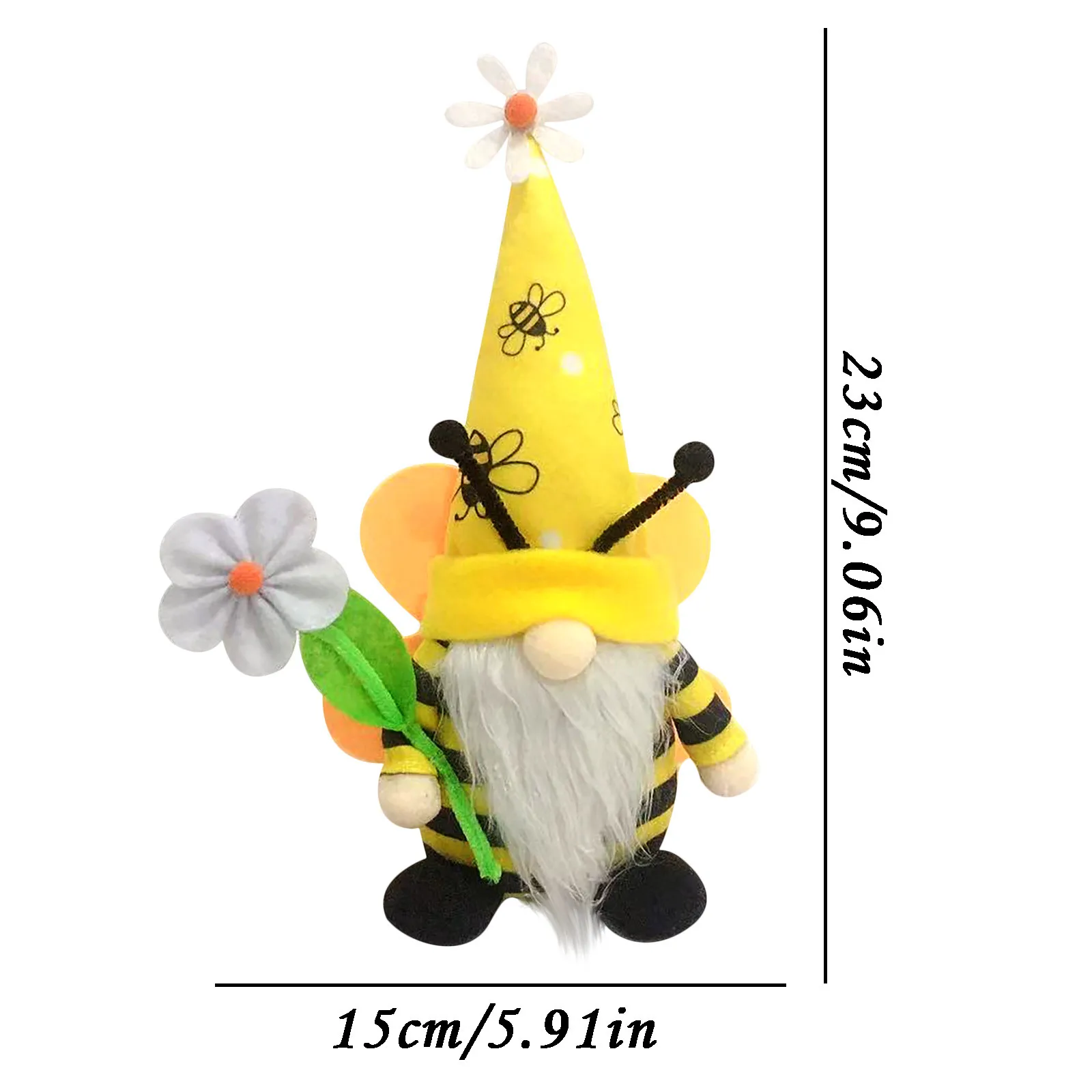 

Bumble Bee Striped Gnome Scandinavian Tomte Nisse Swedish Honey Bee Elfs Home decoracin de habitacin