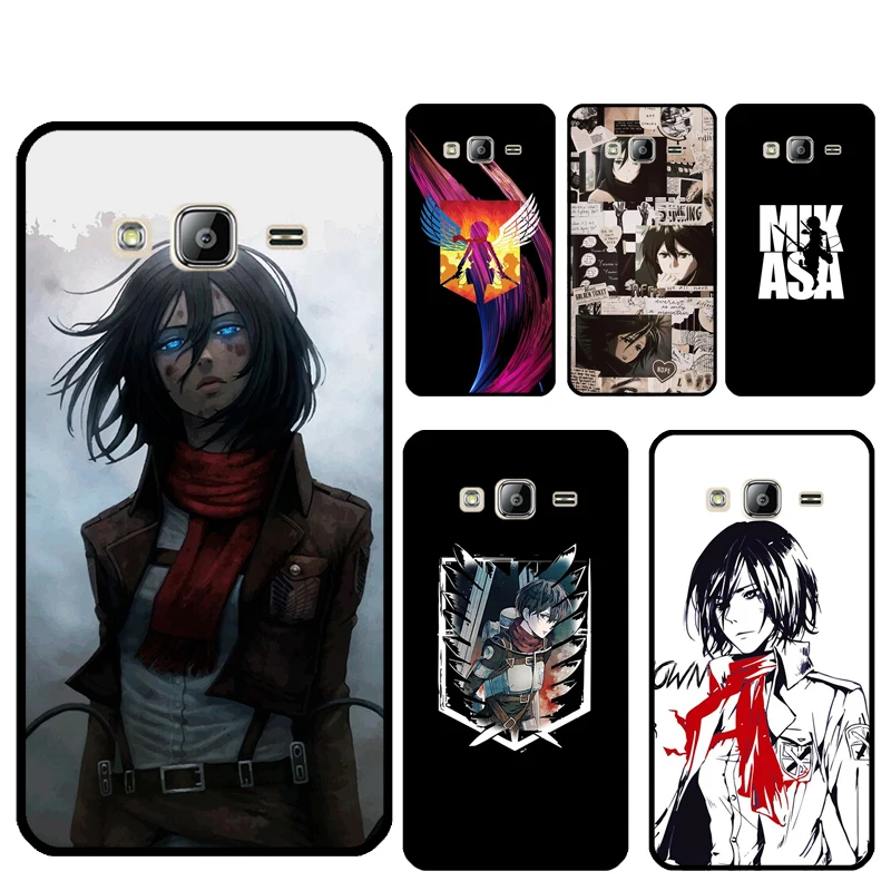 Чехол для телефона с изображением атаки на Титанов Mikasa Samsung Galaxy A3 A5 2017 J3 J7 J5 2016 J4 J6 J8